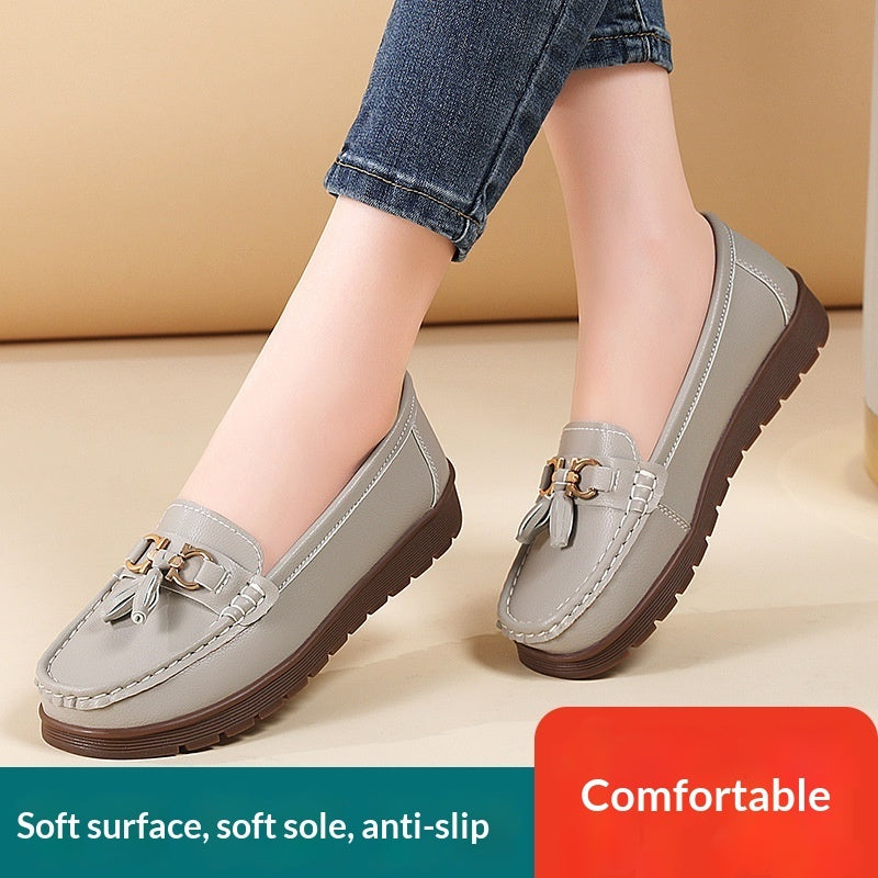 New Womens Plus-size Flat Moccasins