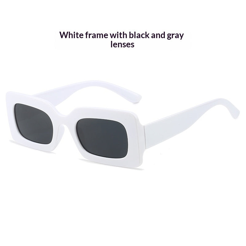 Retro Square Small-Frame Cross-Border Personalized Sunglasses