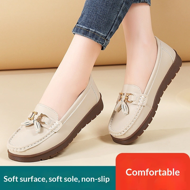 New Womens Plus-size Flat Moccasins