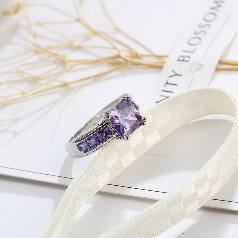 Zircon Trendy Jewelry Womens Wedding Ring