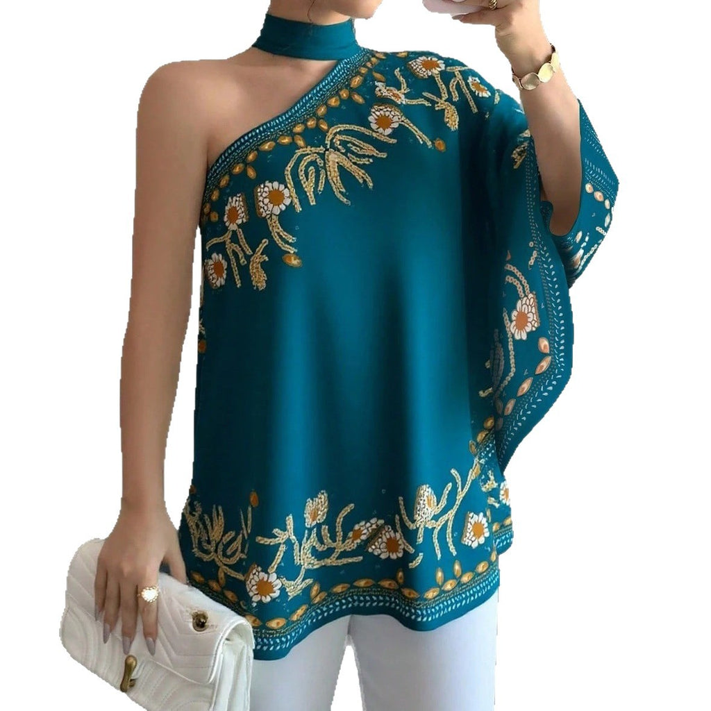 Women's Retro-Style Off-the-Shoulder Halter Top