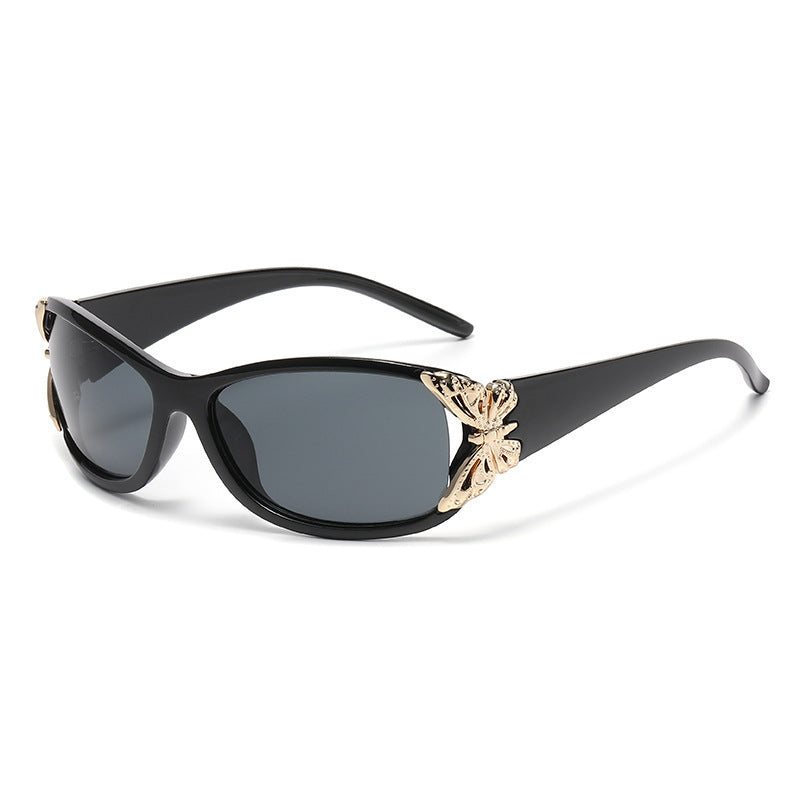 Wraparound Driving Sunglasses In European And American Style