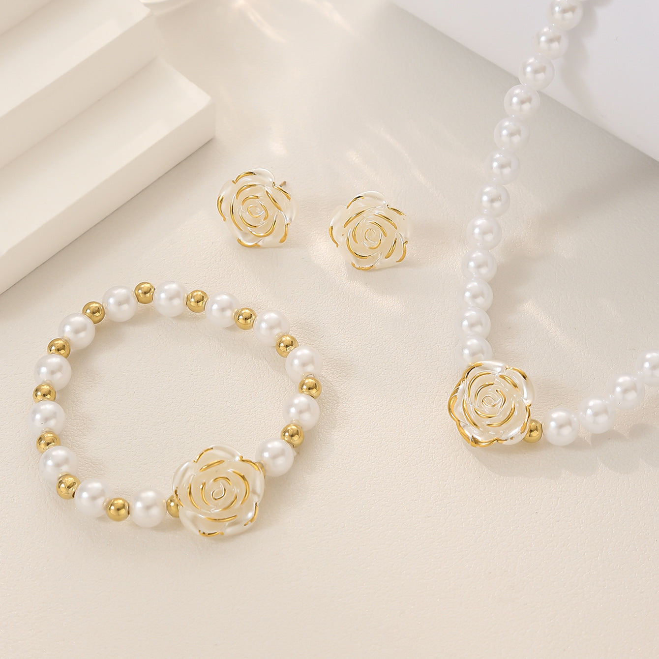 New Floral Design Womens Jewelry Set