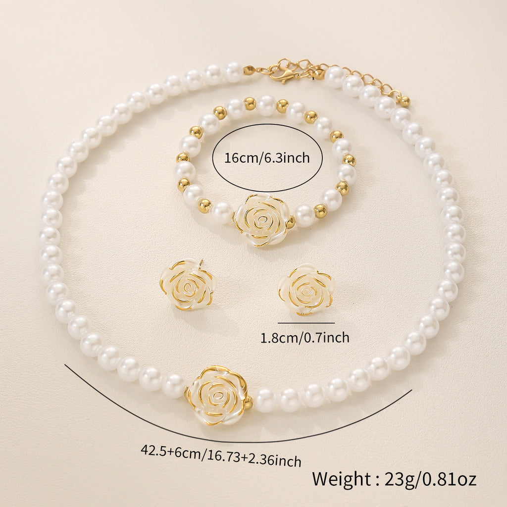 New Floral Design Womens Jewelry Set