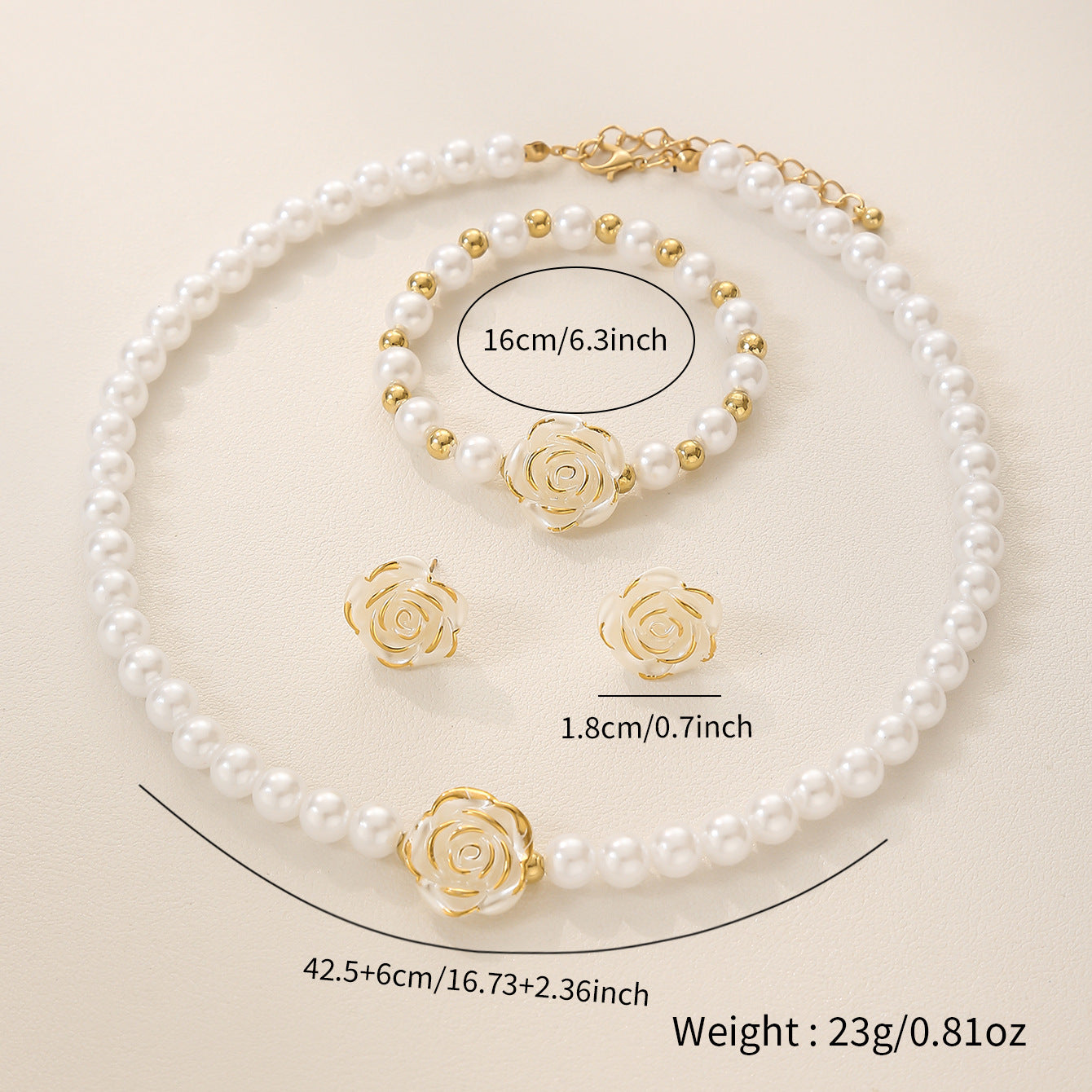 New Floral Design Womens Jewelry Set