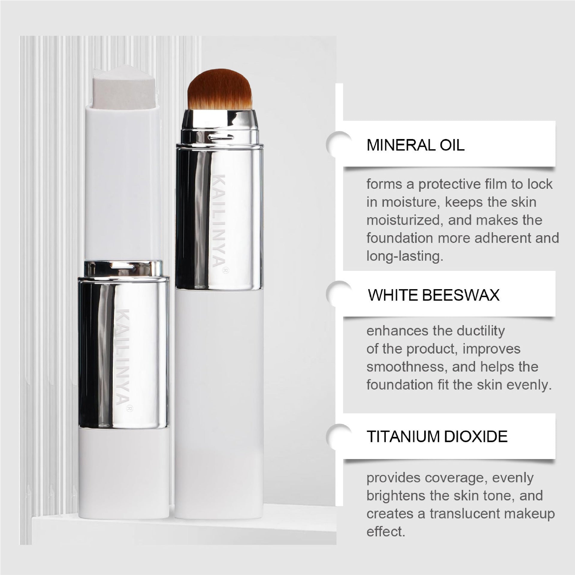 Long-lasting, Smudge-proof Waterproof And Sweat-proof Concealing Foundation Stick