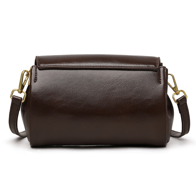 Retro Commuter PU Soft Leather Multi-Compartment Versatile Casual Crossbody Bag