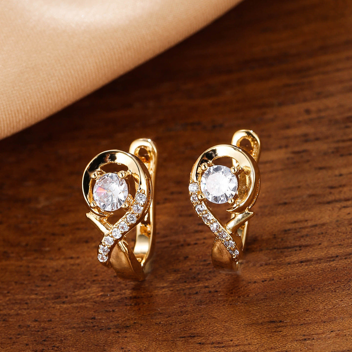 Korean Fashion Classic Silver Elegant Womens Musical Note Earrings Jewelry