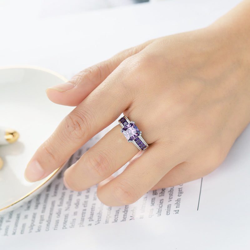 Zircon Trendy Jewelry Womens Wedding Ring