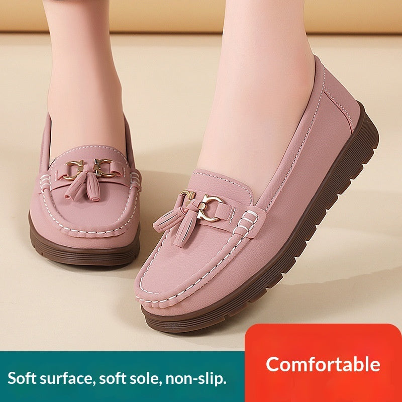 New Womens Plus-size Flat Moccasins