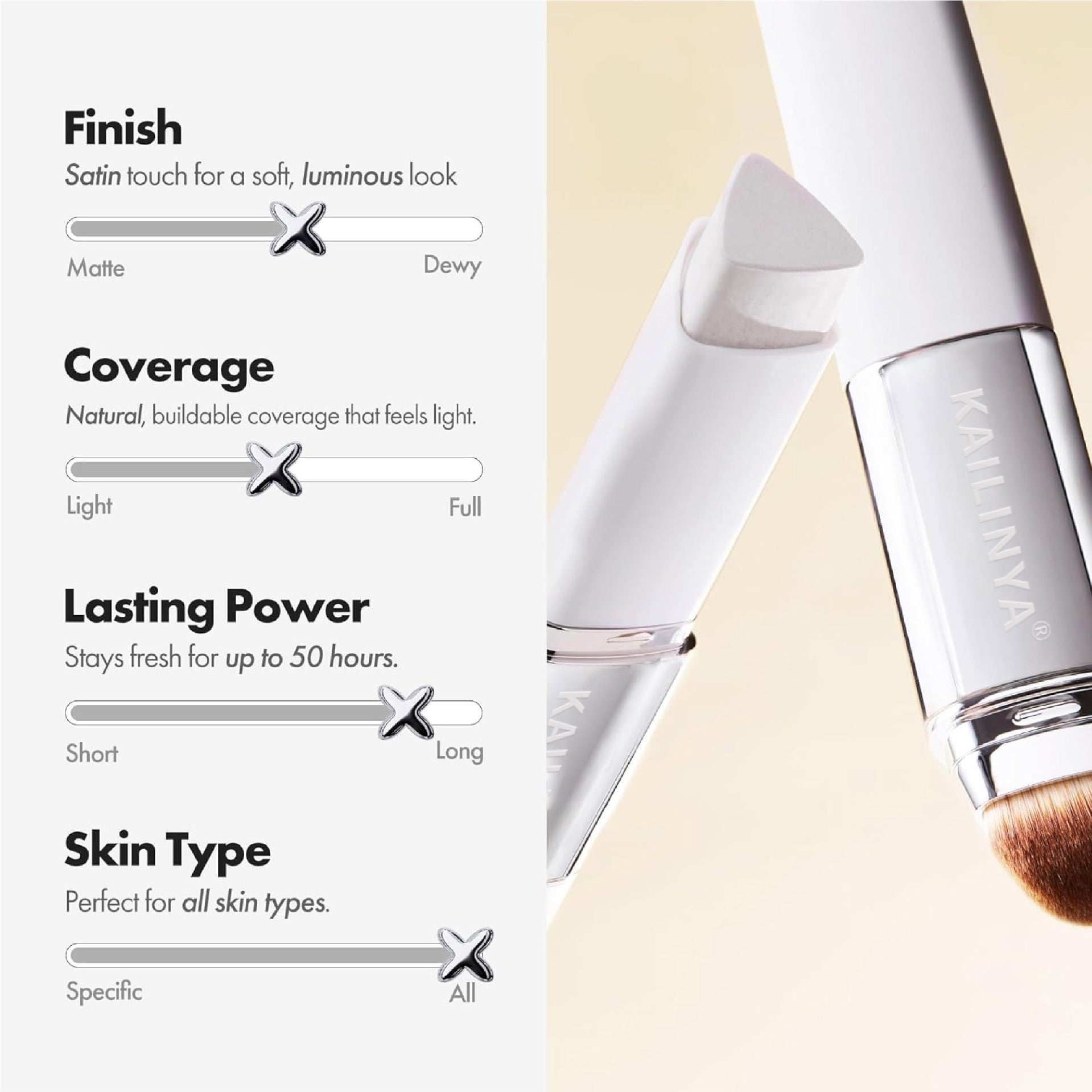 Long-lasting, Smudge-proof Waterproof And Sweat-proof Concealing Foundation Stick