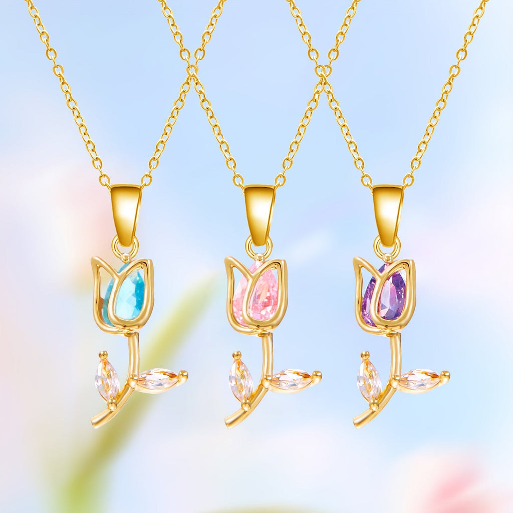 Elegant And Fashionable Tulip Necklace For Women