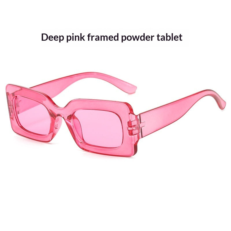 Retro Square Small-Frame Cross-Border Personalized Sunglasses