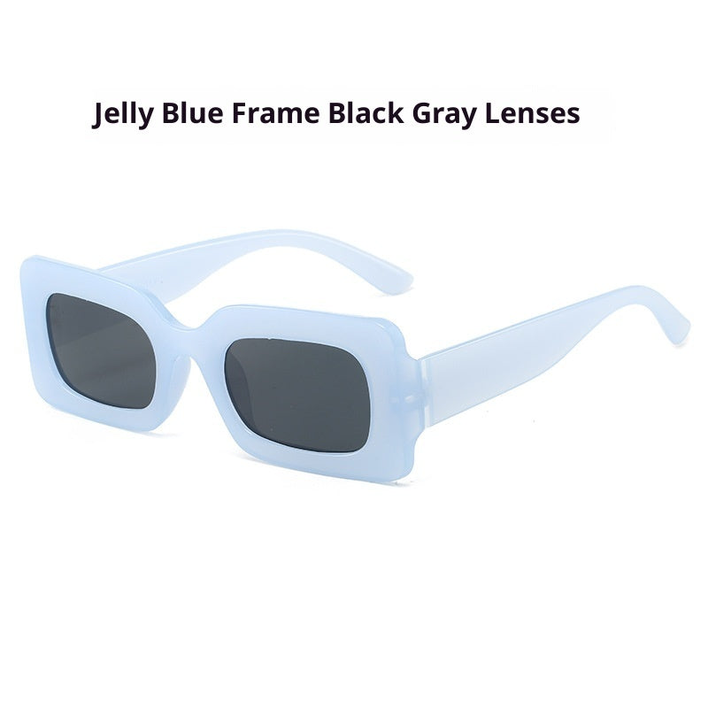Retro Square Small-Frame Cross-Border Personalized Sunglasses