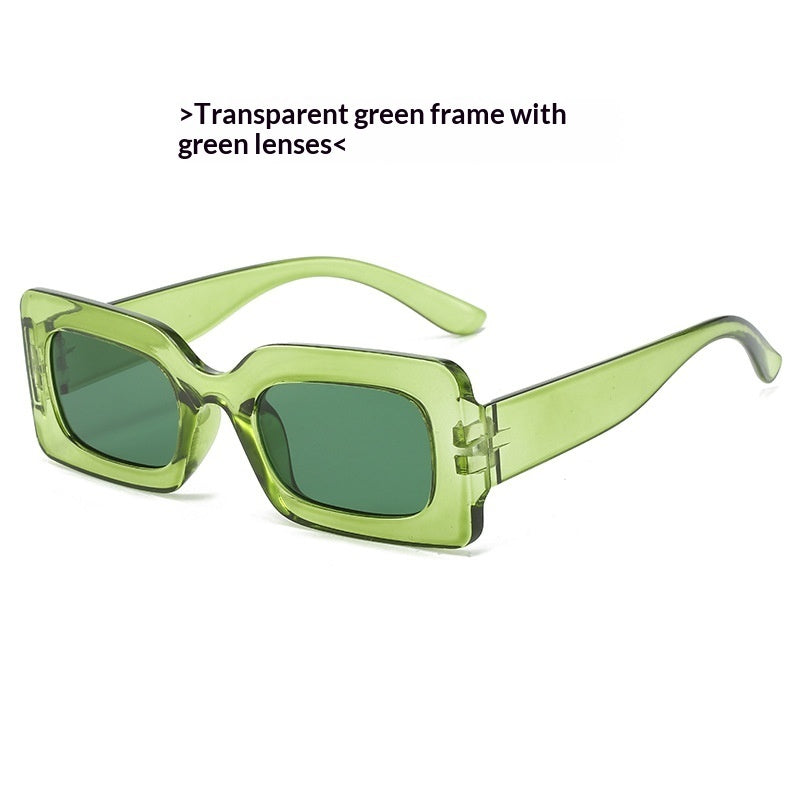 Retro Square Small-Frame Cross-Border Personalized Sunglasses