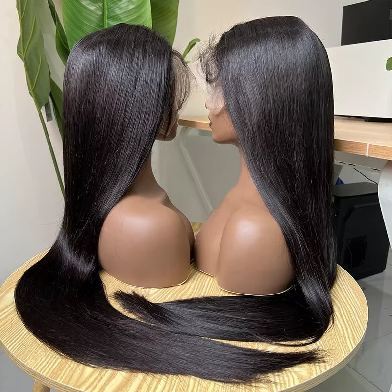 300 Density 30 36 Inch Straight Lace Front Human Hair Wigs 13x4 13x6 HD Lace Frontal Wig Remy Glueless Straight Human Hair
