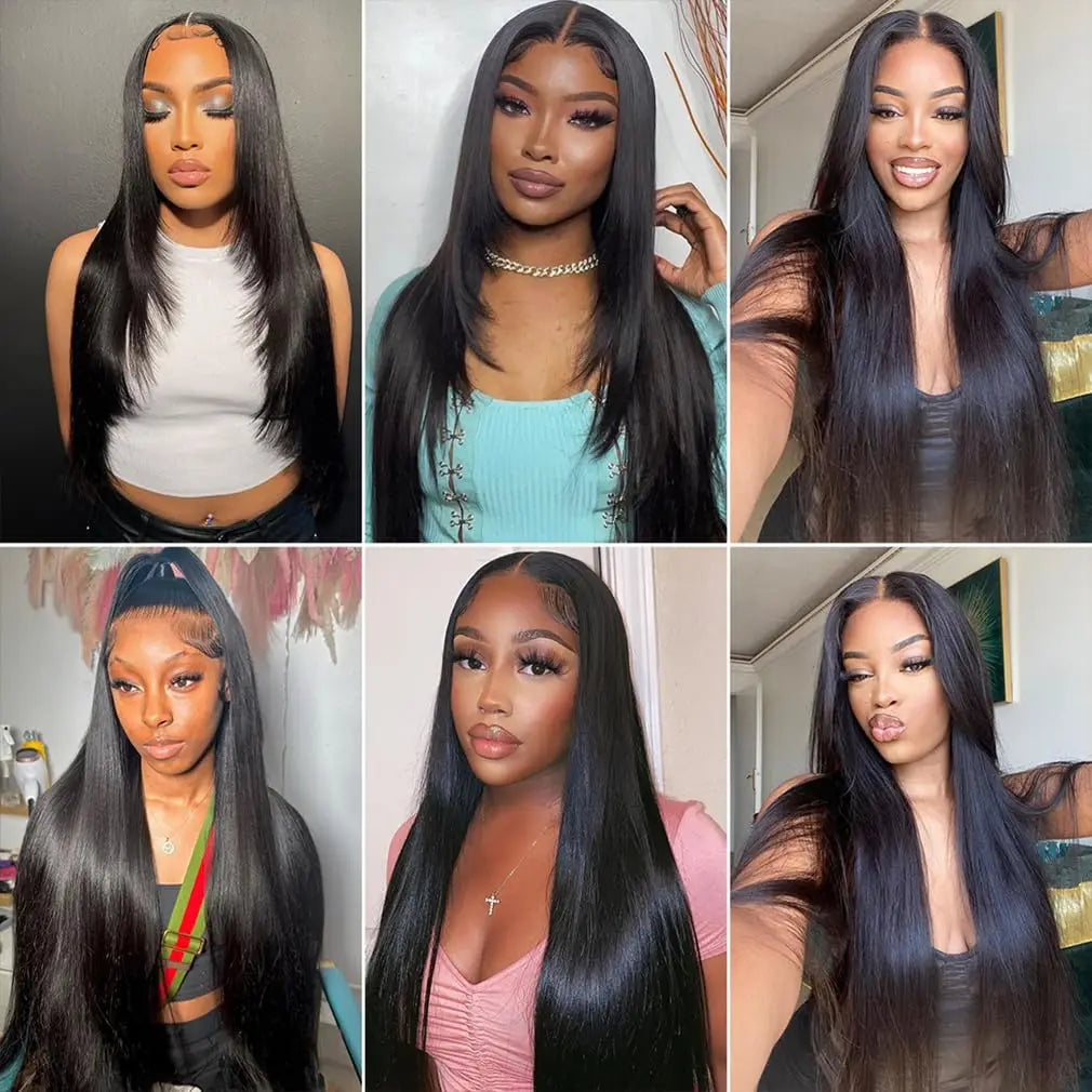 Indian Straight Hair Bundles 1/3/4/5 Pcs  Cuticle Aligned Raw Human Hair Straight Bundles Hair Weave Extensions For Black Women