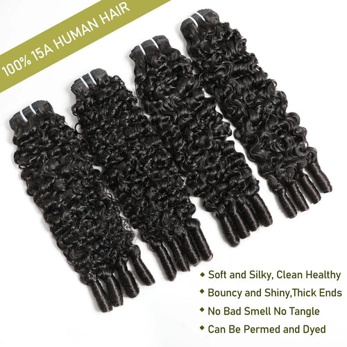 15A Burmese Curly Human Hair Bundles Virgin Hair Burmese Vietnamese Raw Human Hair Extensions 3C4A Spiral Curly Bundles 1/3/4 Pc