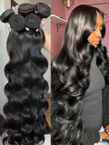Body Wave Brazilian Human Hair Bundles Unprocessed Virgin Hair Weave 26 28 30 32 Inches 4Bundles Body wave Human Hair Extensions