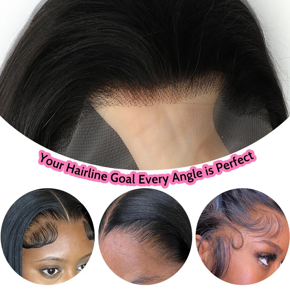 ISEE HAIR 13x6 HD Lace Frontal Wigs Human Hair Straight Full Lace Front Wigs For Women Pre-plucked Transparent Lace Wigs On Sale