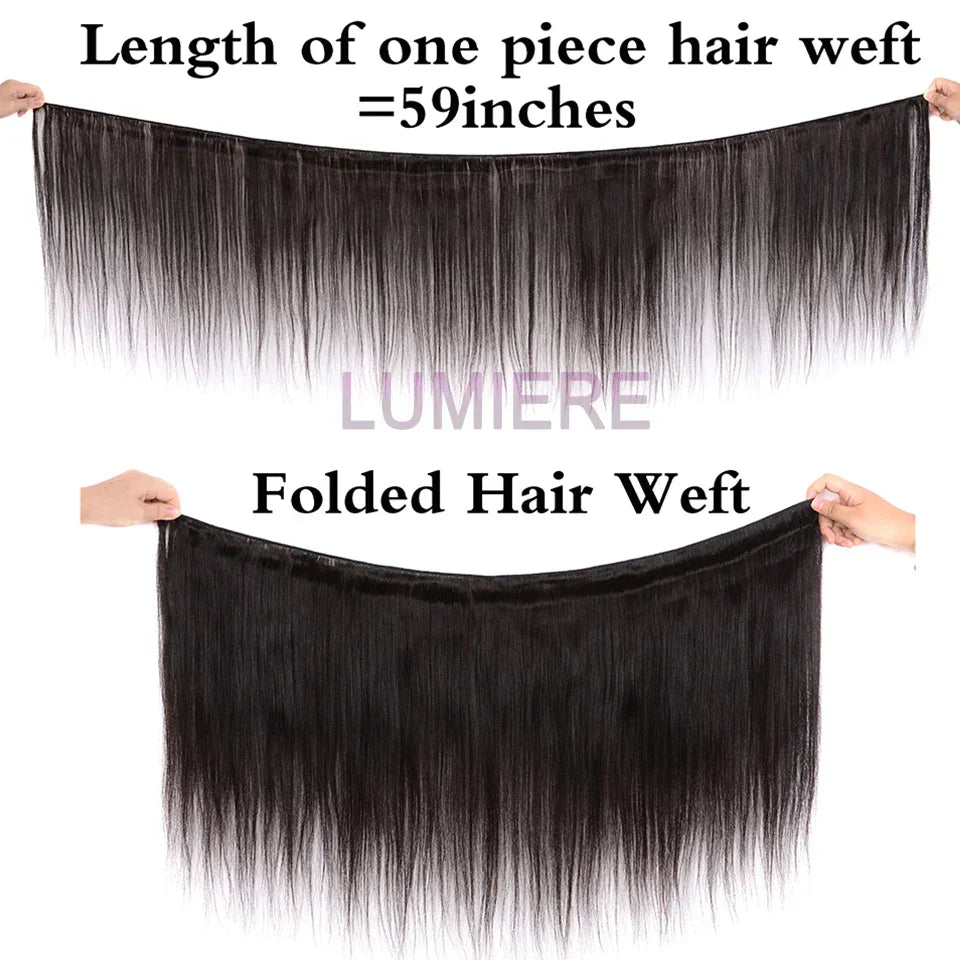 Bone Straight Human Hair Bundles With Closure 6x6/5x5 HD Transparent 100% Raw Virgin Human Hair Weave Extension 2X6 Lace Closure