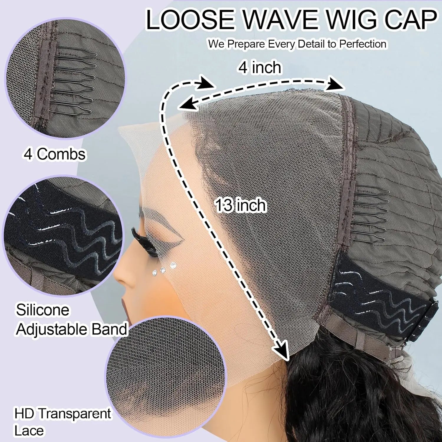 28 Inch Loose Wave Hair Wigs 13x4 HD Lace Front Human Hair Wigs 100% Human Hair Wigs Brazilian Loose Deep Wave Wigs For Woman