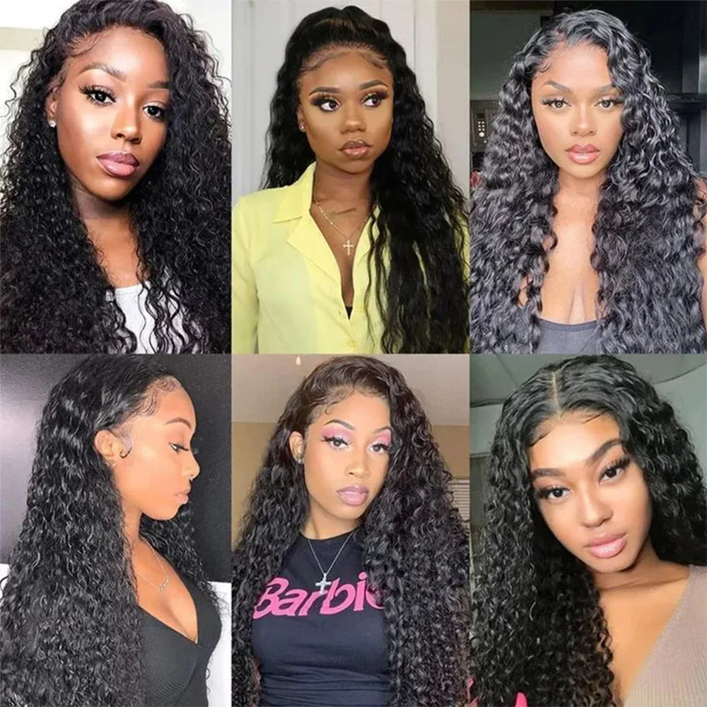 18-30 Inch Deep Wave 13x4 Lace Front Human Hair Wigs 200% Density Remy 13x6 Hd Lace Frontal Wig For Black Women 4x4 Water Wig