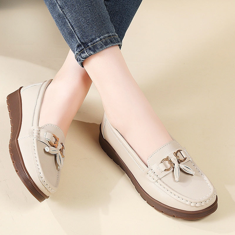 New Womens Plus-size Flat Moccasins