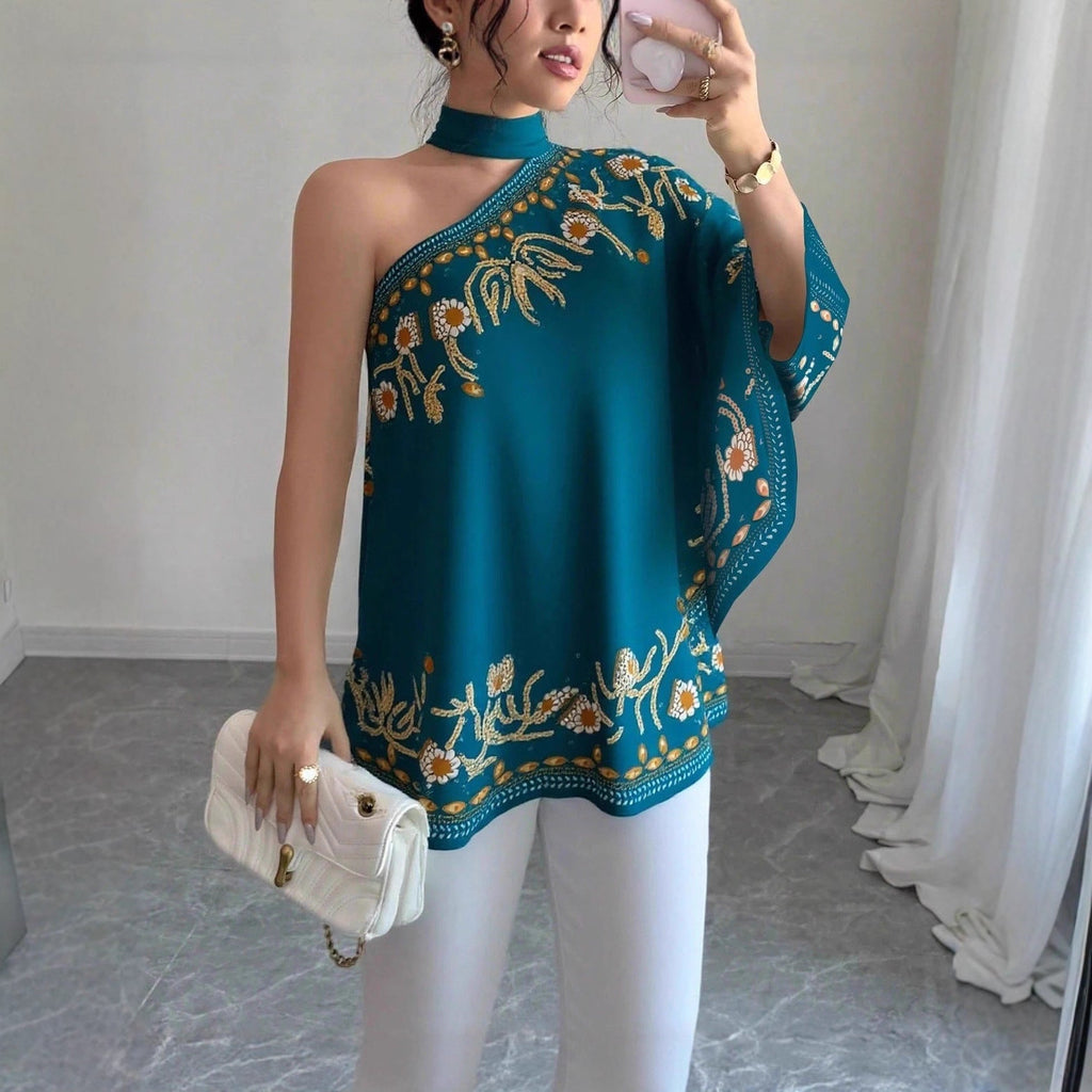 Women's Retro-Style Off-the-Shoulder Halter Top