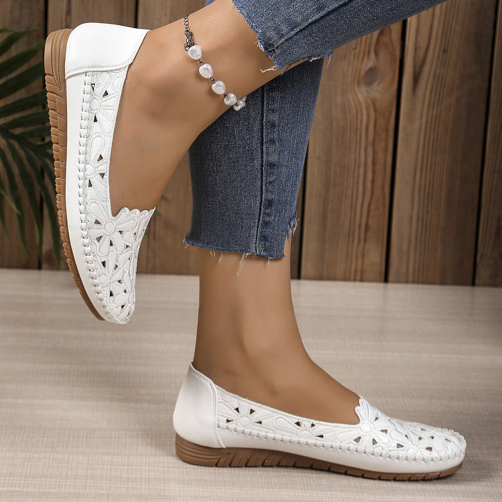 Womens Stylish Breathable Hollow-out Casual Flat Shoes