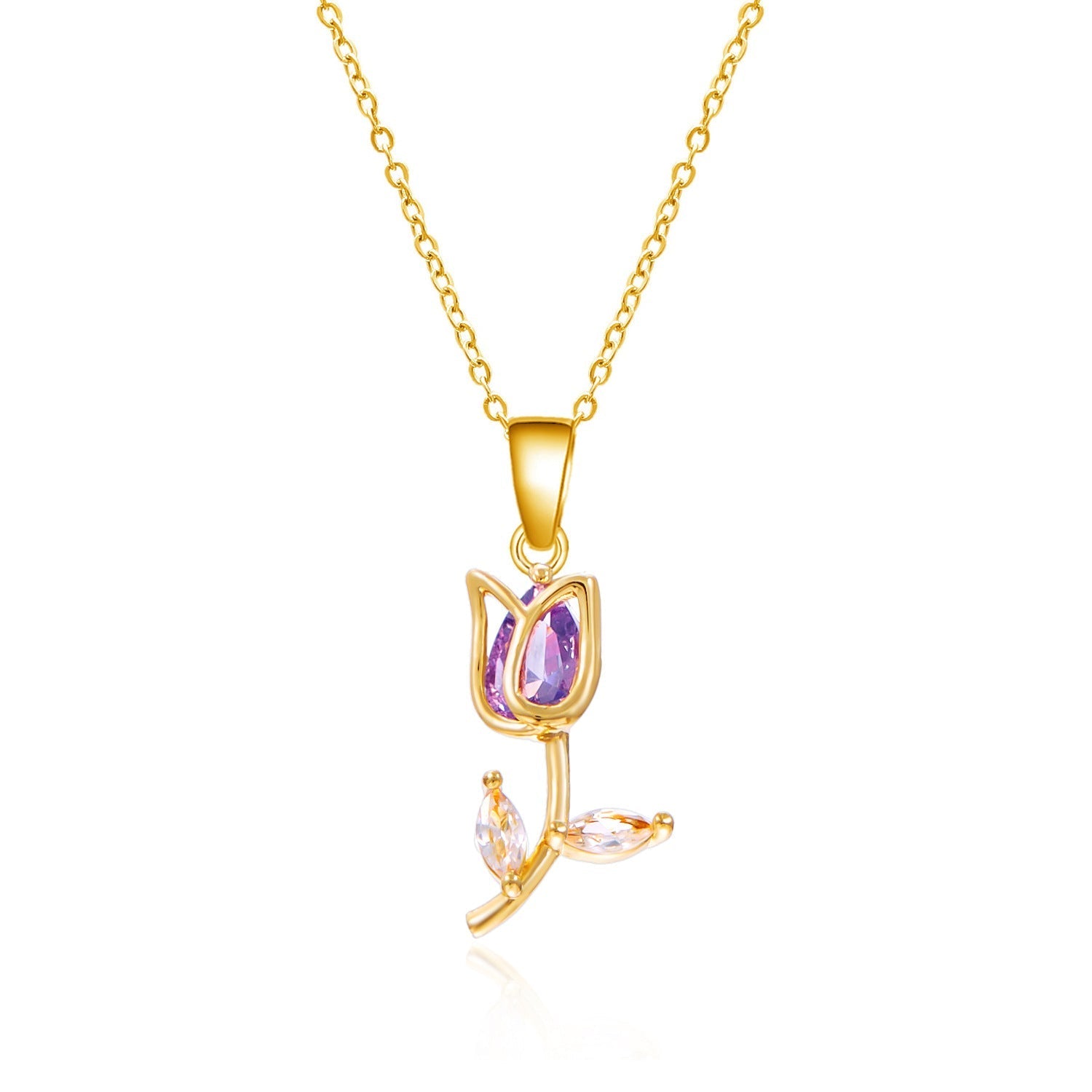 Elegant And Fashionable Tulip Necklace For Women