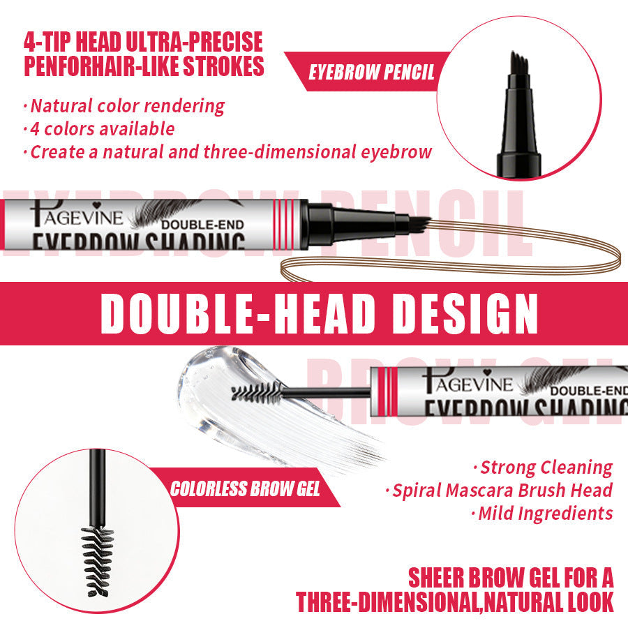Waterproof And Sweat-resistant Clear Brow Geleyebrow Pencil That Wont Smudge