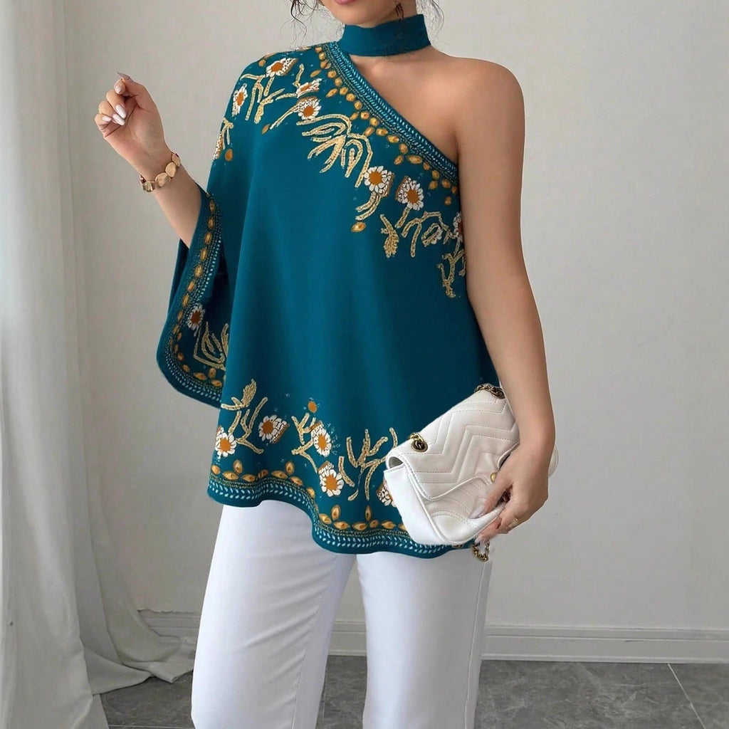 Women's Retro-Style Off-the-Shoulder Halter Top