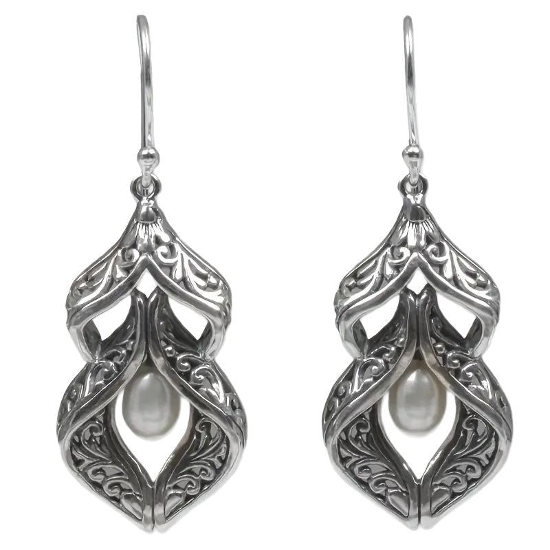 Bohemian Carved Pearl Earrings For Women
