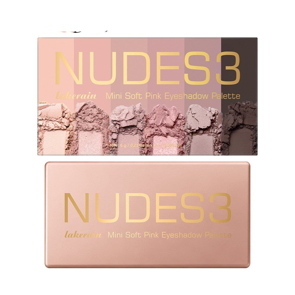 Six-Color Matte And Shimmer Mini Eyeshadow Palette