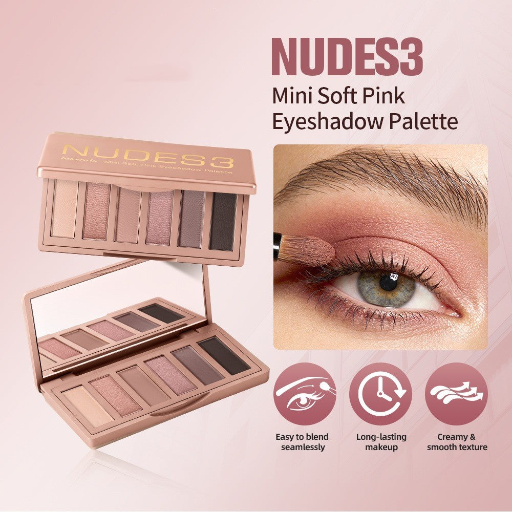 Six-Color Matte And Shimmer Mini Eyeshadow Palette