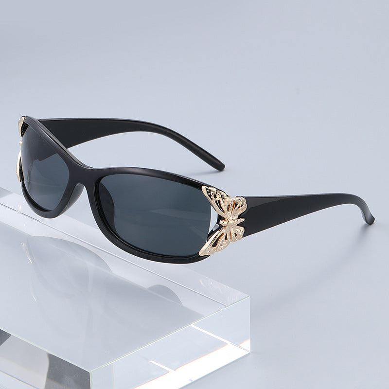 Wraparound Driving Sunglasses In European And American Style